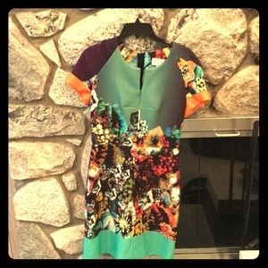 Milly floral short sleeve dress